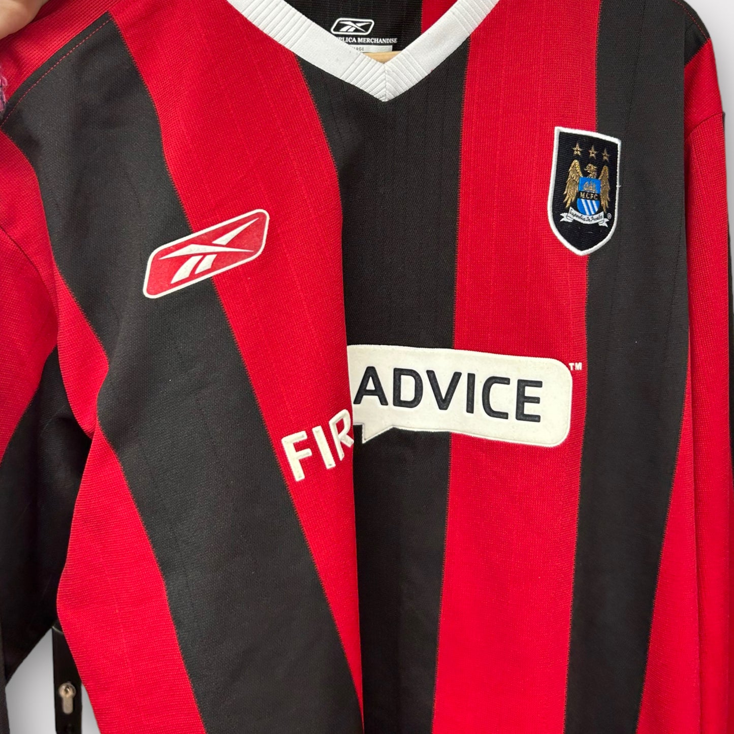 Manchester City 2003/04 Long-Sleeve Home Shirt (XL)